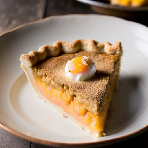 Impossible Peaches and Cream Pie recipe image