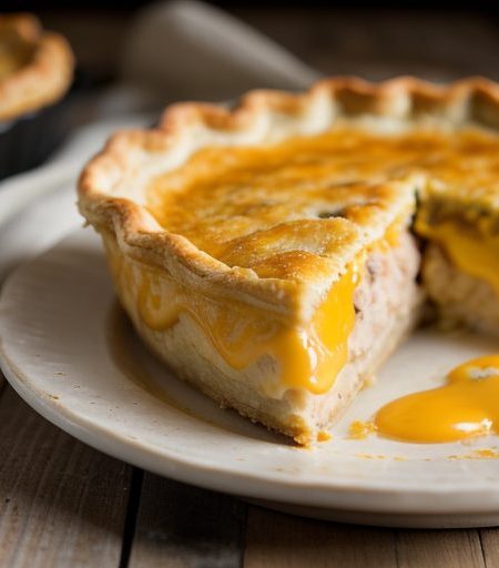 Impossible Tuna & Cheddar Pie recipe image
