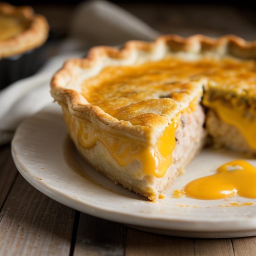 Impossible Tuna & Cheddar Pie recipe image