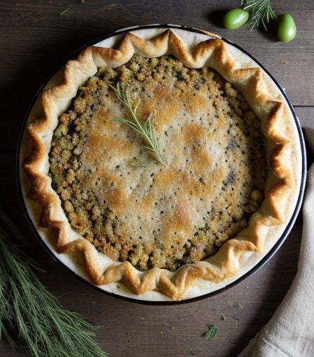 Impossible Turkey & Stuffing Pie recipe image