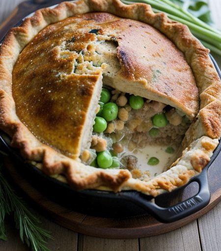Impossible Turkey & Stuffing Pie recipe image
