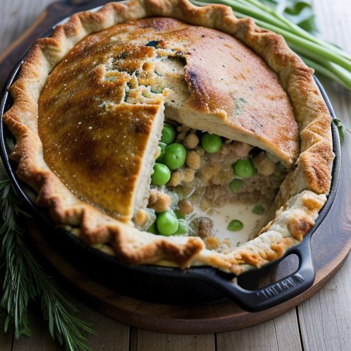 Impossible Turkey & Stuffing Pie recipe image