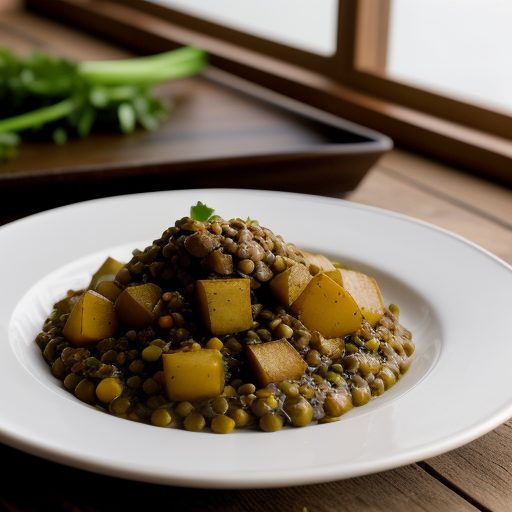 Indian Lentil & Vegetable Stew (Mjeddrah recipe image