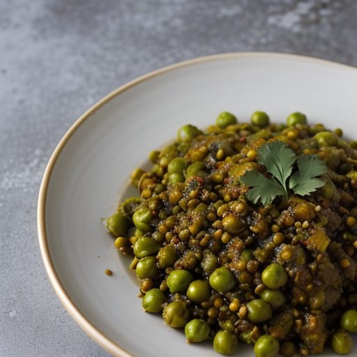 Indian Spicy Split Peas With Vegetables (Samb recipe image