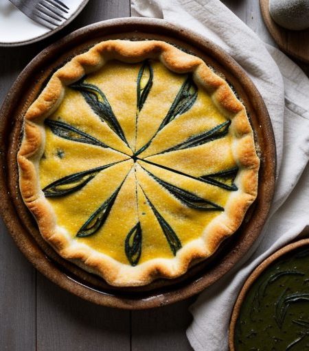 Individual Spinach, Olive and Capsicum Tarts recipe image