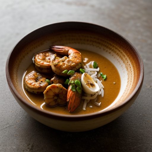 Indonesian Shrimp Sate With Peatnut Sauce recipe image