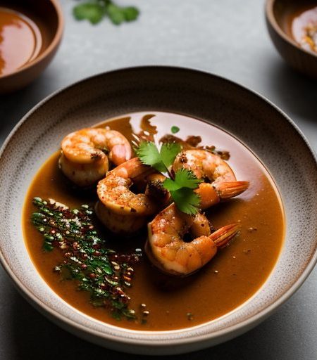 Indonesian Shrimp Sate With Peatnut Sauce recipe image