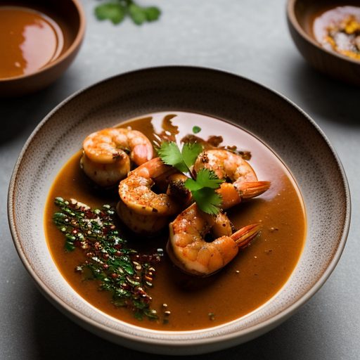 Indonesian Shrimp Sate With Peatnut Sauce recipe image