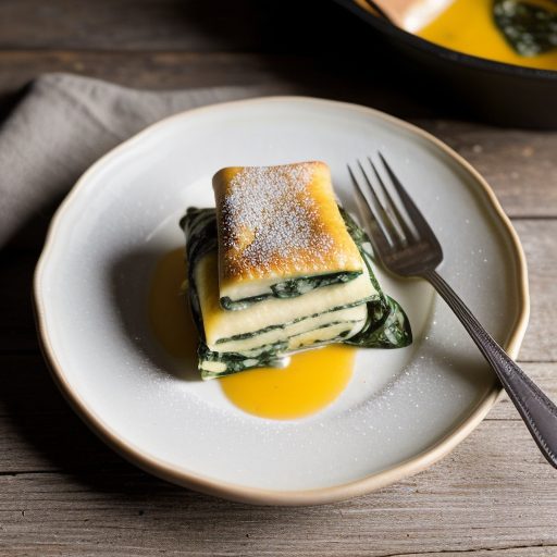 Ingrid's Spinach and Cheese Blintz recipe image