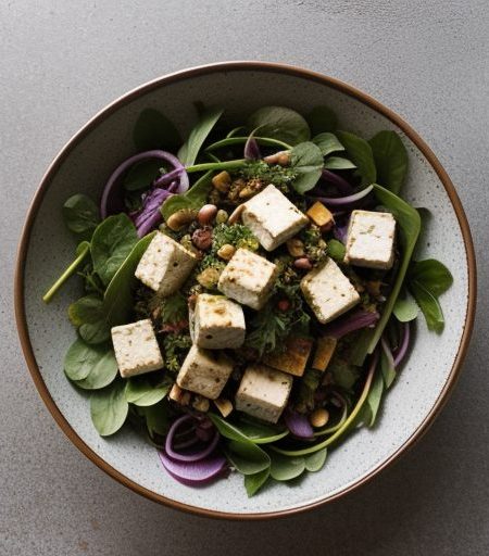 Iron-Rich: Tofu Salad With Fresh Herbs recipe image