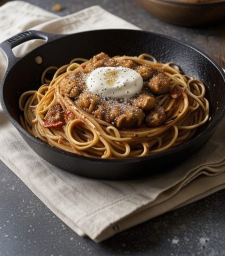 Iron Skillet Spaghetti recipe image