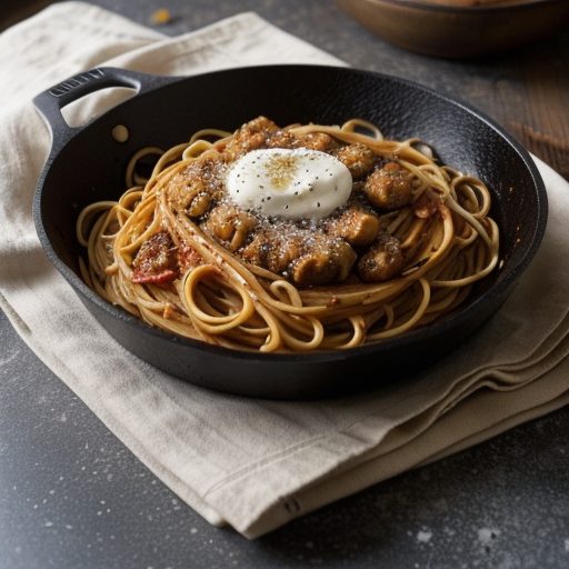 Iron Skillet Spaghetti recipe image
