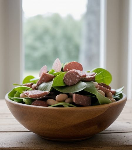 Italian Bean and Salami Salad - Gh_9407 recipe image