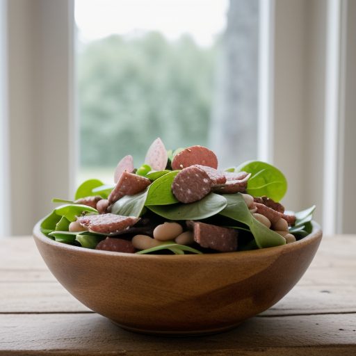 Italian Bean and Salami Salad - Gh_9407 recipe image