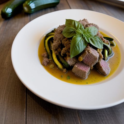 Italian Beef & Zucchini Dinner recipe image