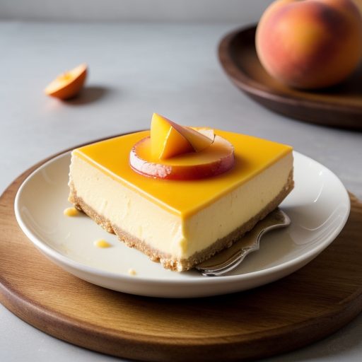 Italian Cheesecake With Papaya Sauce recipe image