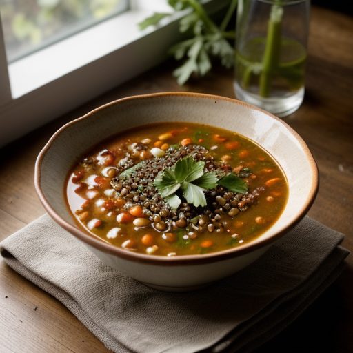 Italian Lentil Minestrone Soup recipe image