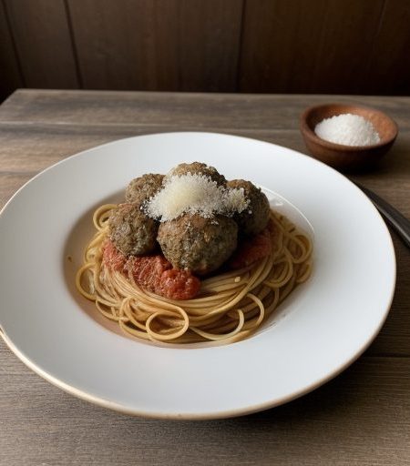Italian Meatballs and Spaghetti recipe image
