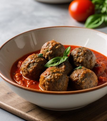 Italian Meatballs in Tomato Sauce recipe image