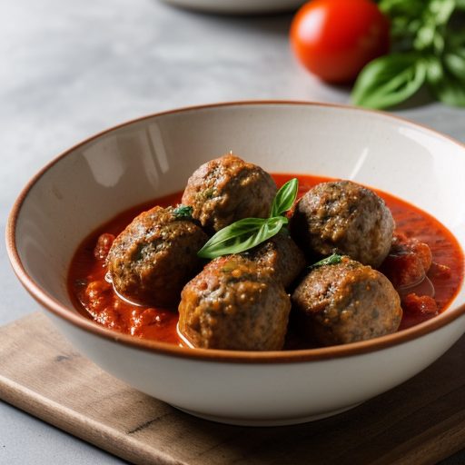 Italian Meatballs in Tomato Sauce recipe image