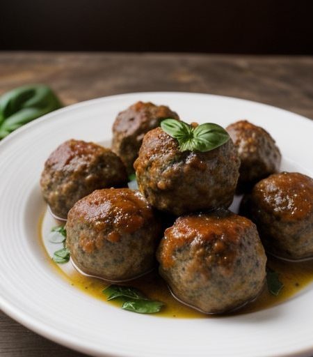 Italian Meatballs in a Basket recipe image