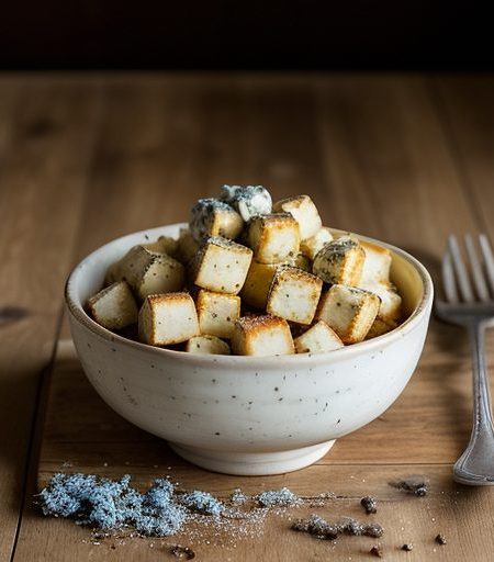 Italian Potato Salad With Gorgonzola Cheese Croutons-Ba recipe image