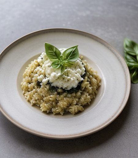 Italian: Risotto With Crabmeat and Basil recipe image