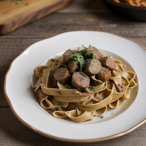 Italian Sausage Fettucine recipe image