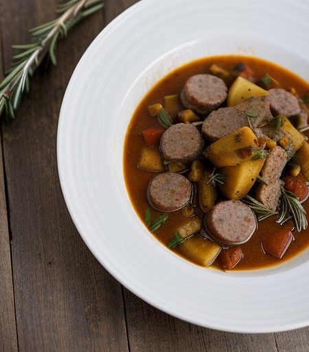 Italian Sausage & Harvest Vegetable Stew recipe image