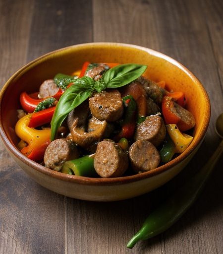 Italian Sausage & Peppers in Tomato Sauce recipe image