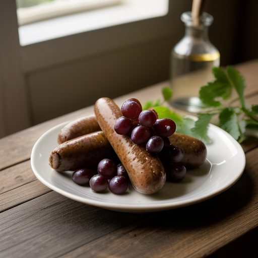 Italian Sausage & Red Grapes recipe image