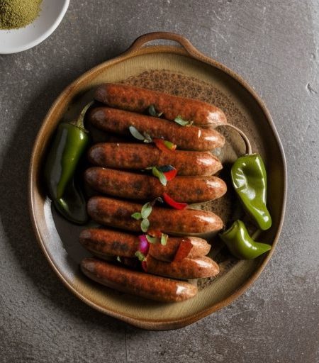Italian Sausage With Green Peppers and Mushrooms recipe image