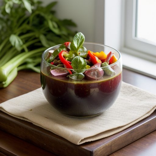 Italian Style Eggplant & Pepper Salad recipe image
