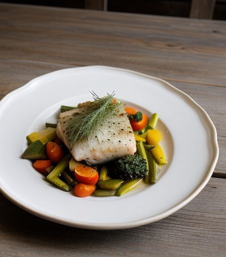 Italian Style Fish & Vegetables recipe image