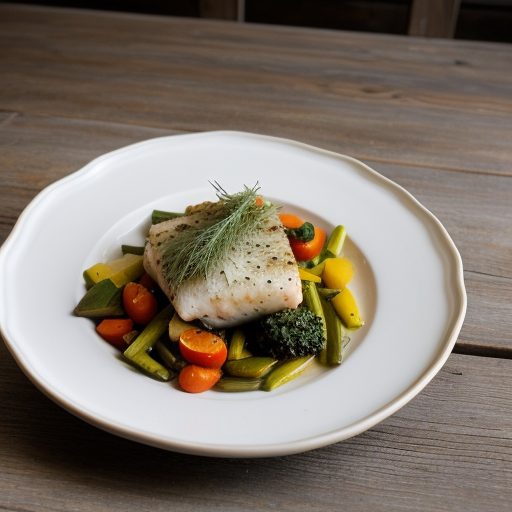 Italian Style Fish & Vegetables recipe image