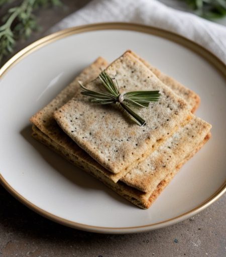 Italian Whole Wheat Focaccia Crackers recipe image