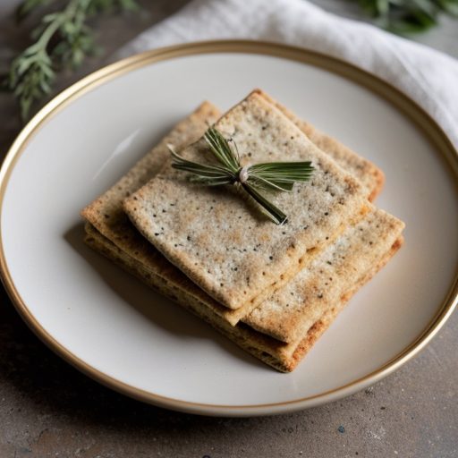 Italian Whole Wheat Focaccia Crackers recipe image