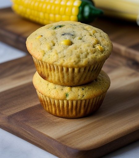 Jalapeno Jack Corn Muffins recipe image