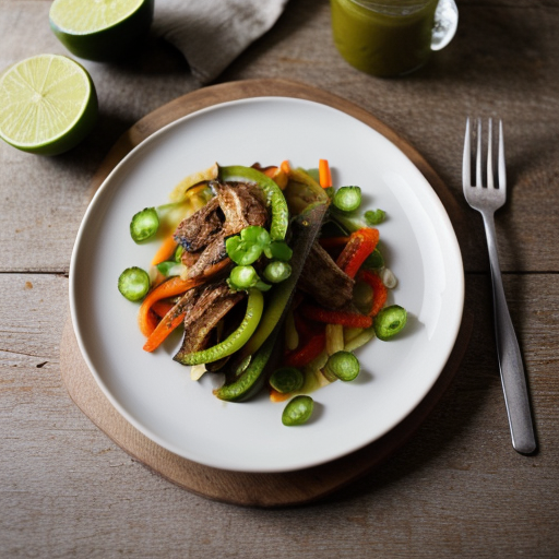 Jalapeno Poached Chicken Fajitas recipe image