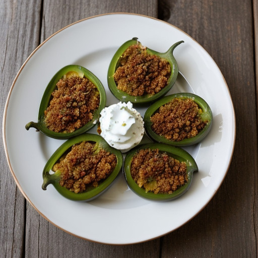 Jalapenos Stuffed With Chorizo and Cream Chee recipe image