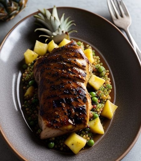 Jamaican Jerk Chicken With Pineapple Salsa recipe image