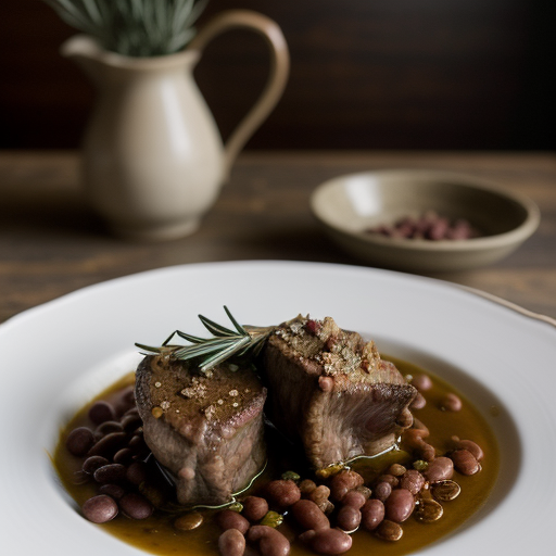 James Beard's Lamb Shanks With Beans recipe image