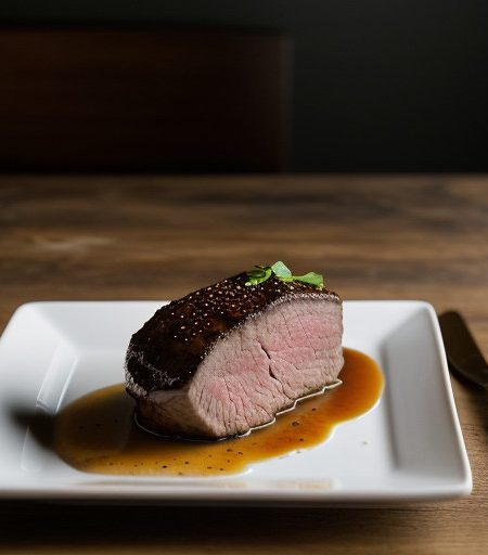 James Earl Jones Glazed Ostrich Tenderloin2 recipe image