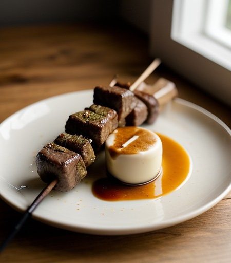 Japanese Skewered Lamb (Low Cal recipe image