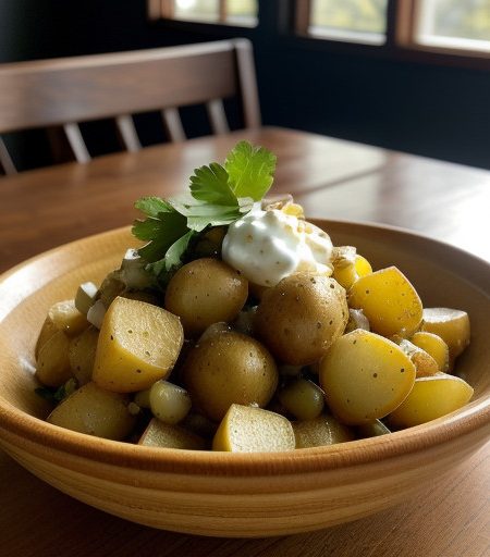 Jeff's Potato Salad With Beer Dressing recipe image