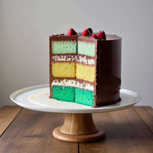 Jello Rainbow Cake recipe image