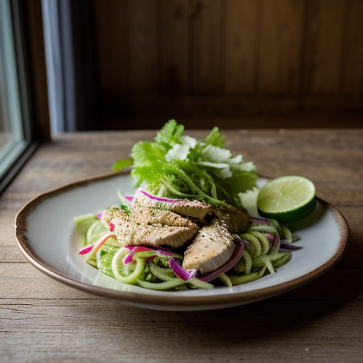 Jellyfish, Chicken, and Cucumber Salad recipe image
