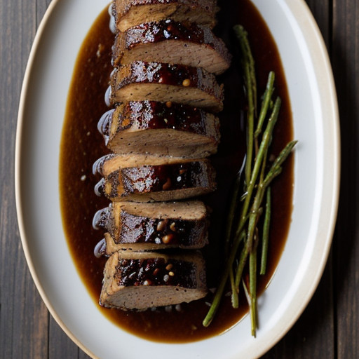 Jerk Pork Tenderloin~ Black Beans~pineapple-C recipe image