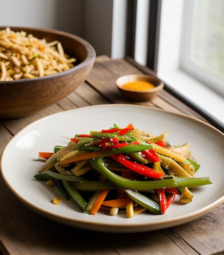 Jicama & Pepper Stir-Fry recipe image