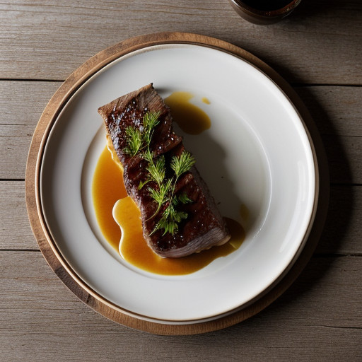 Jim's Angus Loin in Demi-Garlic recipe image